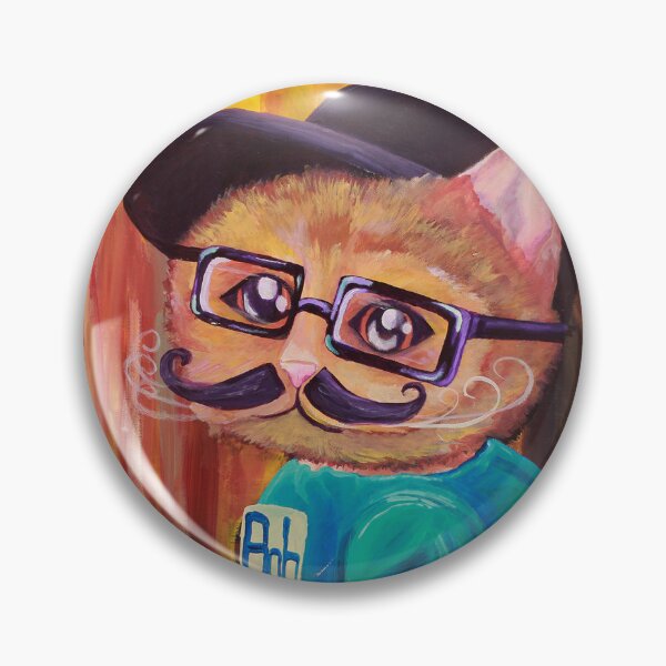 Item preview, Hipster Cat Bob designed and sold by jenwagnerart.