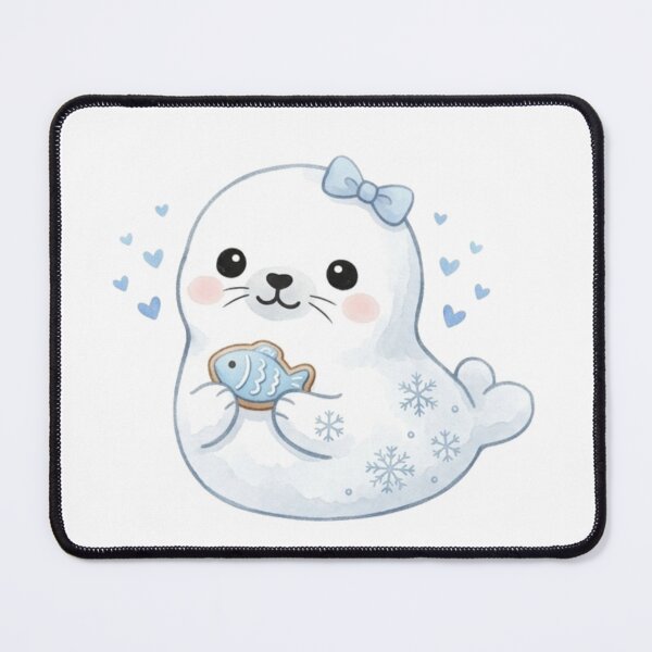 Item preview, Cute baby seal WBlue designed and sold by BoraBlossomN25.