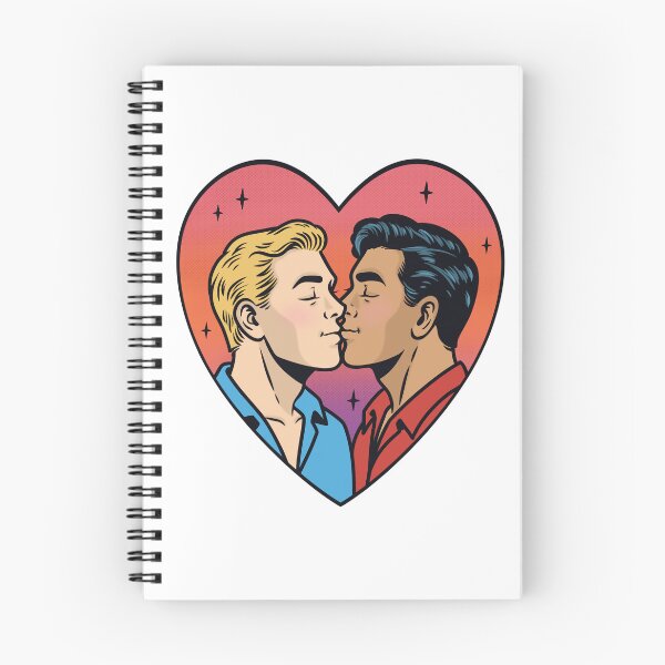 Item preview, Vintage Pop Art Gay Kiss Heart Pride designed and sold by Anne97s.