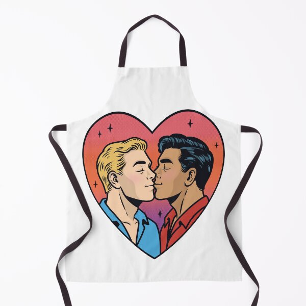Item preview, Vintage Pop Art Gay Kiss Heart Pride designed and sold by Anne97s.