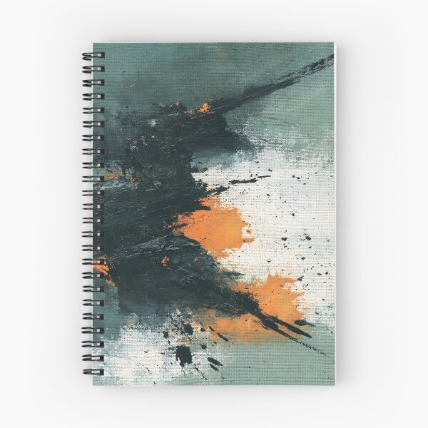 Item preview, Teal & Light Gestural Abstract No.18 | Textured Art designed and sold by SlowRegardArt.