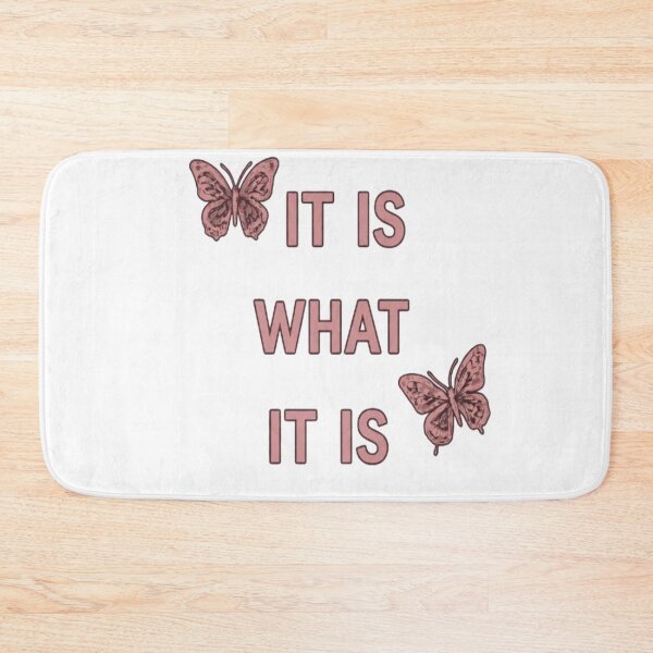 Item preview, It Is What It Is quote with butterflies designed and sold by Ahmedsyde.