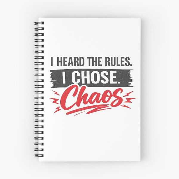 Item preview, I Heard The Rules I Chose Chaos Funny Rebel Humor Shirt Design designed and sold by SoulThread Studio.