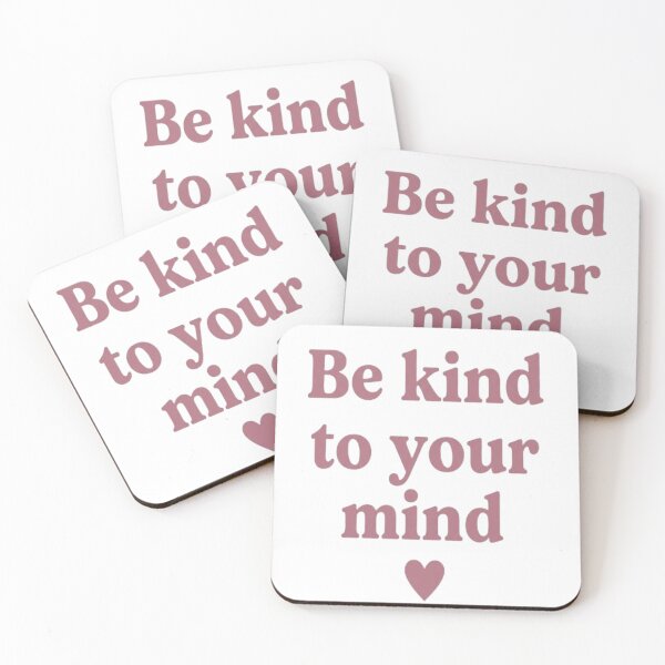Item preview, "Be Kind To Your Mind" lettering with heart designed and sold by Ahmedsyde.