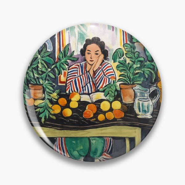 Item preview, Interior with an Etruscan Vase by Henri Matisse - Modernist Interior Painting Illustration for Mid Century Art Lovers designed and sold by RickE.