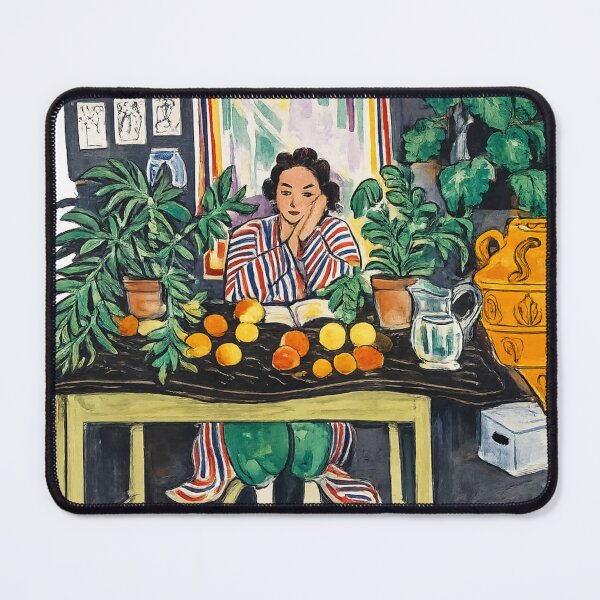 Item preview, Interior with an Etruscan Vase by Henri Matisse - Modernist Interior Painting Illustration for Mid Century Art Lovers designed and sold by RickE.