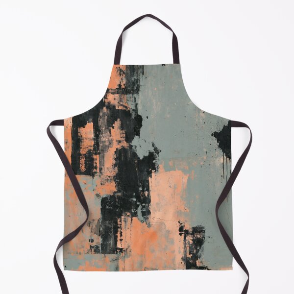 Item preview, Vertical Teal & Coral Abstract No.19 | Textured Art designed and sold by SlowRegardArt.