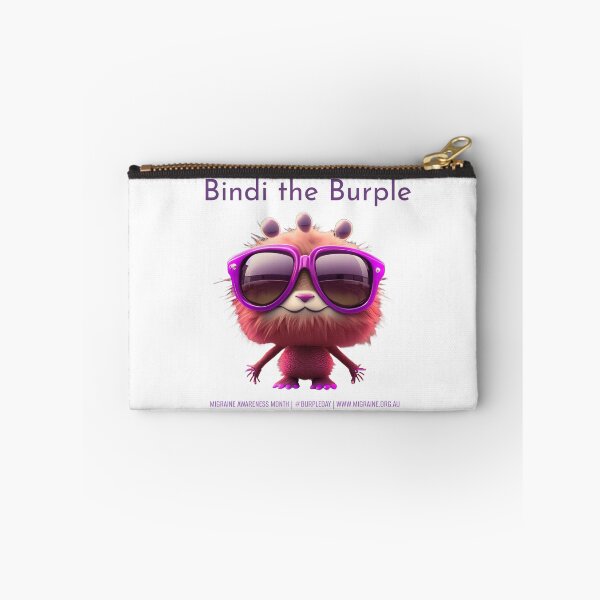Item preview, Bindi the Burple designed and sold by Migraine Australia.