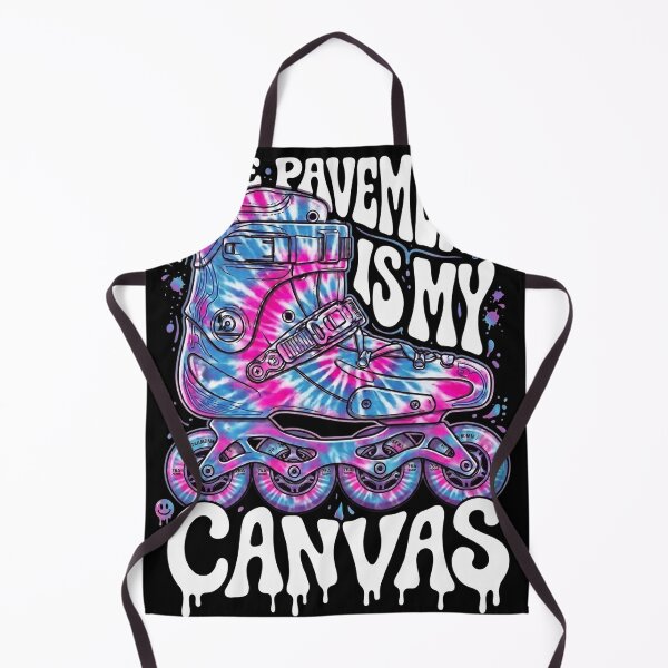 Item preview, The Pavement is My Canvas Groovy Tie Dye Rollerblading Merch Inline Skating T-Shirt designed and sold by Forbidden Merch.