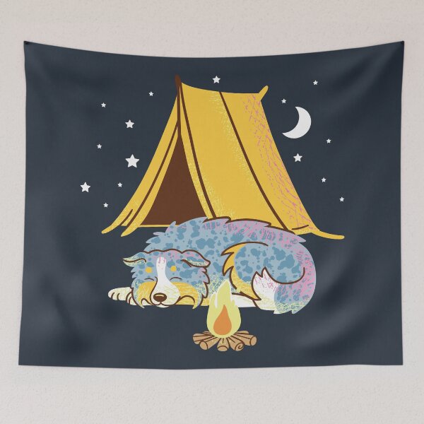 Item preview, Australian Shepherd Camping designed and sold by Wlaurence.