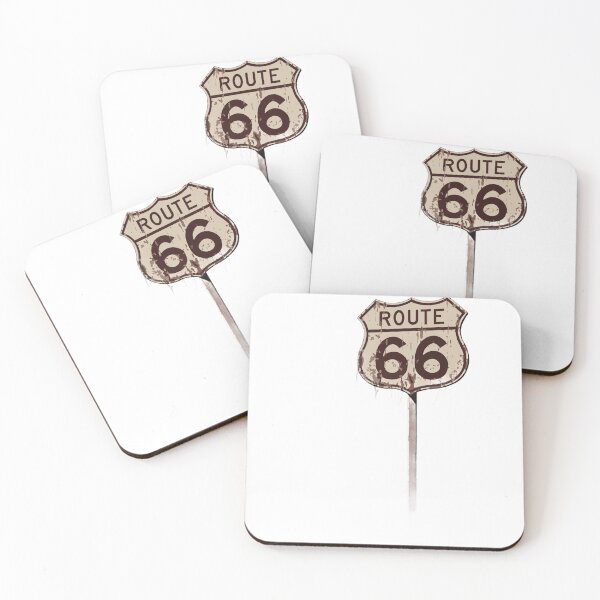 Item preview, Vintage Route 66 Road Sign T-Shirt - Retro Highway Design designed and sold by charliedelong.