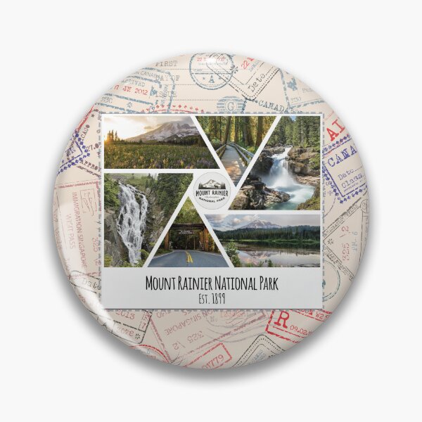 Item preview, Mount Rainier National Park image collage designed and sold by SmyrnaBuffalo.