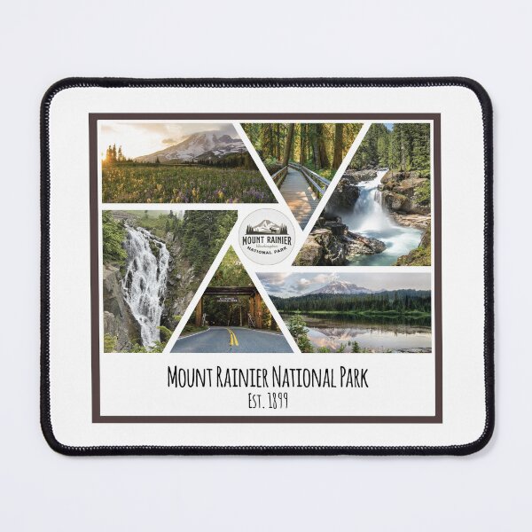 Item preview, Mount Rainier National Park image collage designed and sold by SmyrnaBuffalo.
