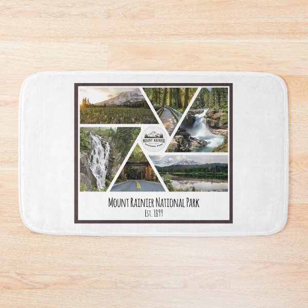 Item preview, Mount Rainier National Park image collage designed and sold by SmyrnaBuffalo.