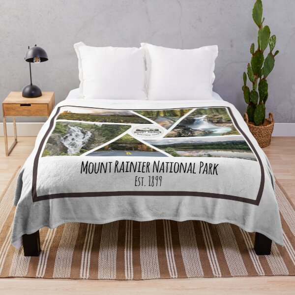 Item preview, Mount Rainier National Park image collage designed and sold by SmyrnaBuffalo.