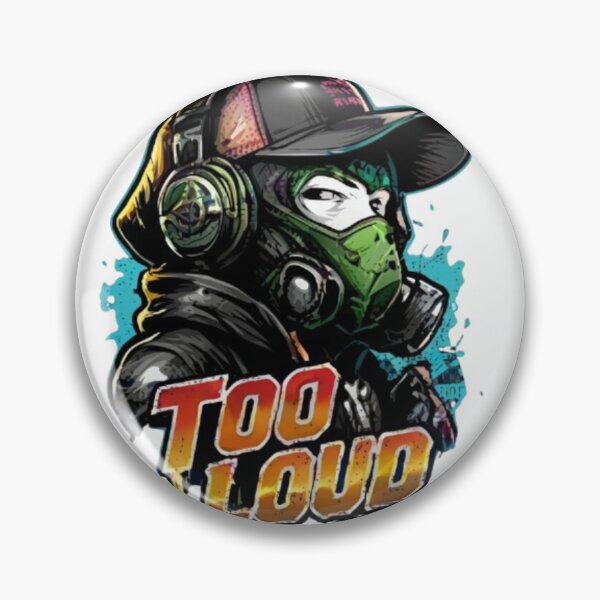 Item preview, Too Loud Urban Gaming Design with Gas Mask designed and sold by Ahmedsyde.