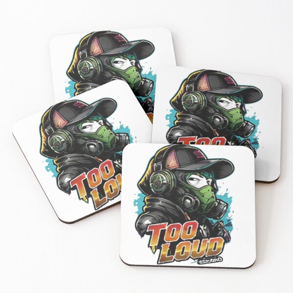 Item preview, Too Loud Urban Gaming Design with Gas Mask designed and sold by Ahmedsyde.
