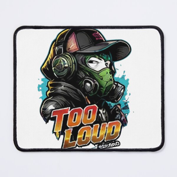 Item preview, Too Loud Urban Gaming Design with Gas Mask designed and sold by Ahmedsyde.