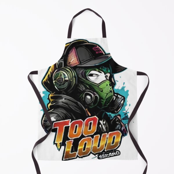 Item preview, Too Loud Urban Gaming Design with Gas Mask designed and sold by Ahmedsyde.