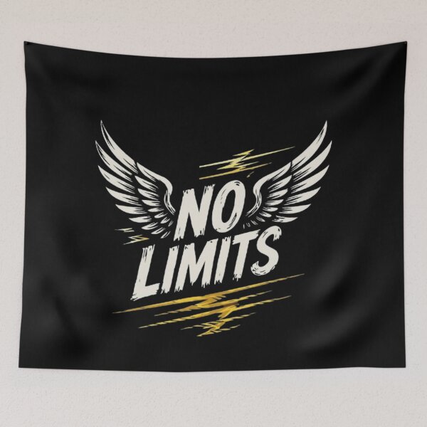 Item preview, No Limits Motivational Design with Wings designed and sold by Ahmedsyde.