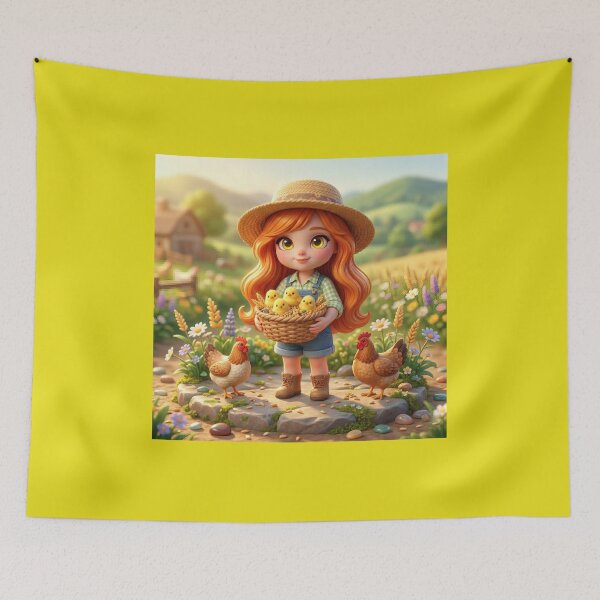Item preview, Little Farm Girl Art designed and sold by Azurart2.