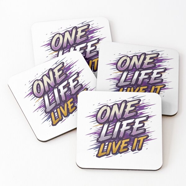 Item preview, One Life Live It typography design designed and sold by Ahmedsyde.