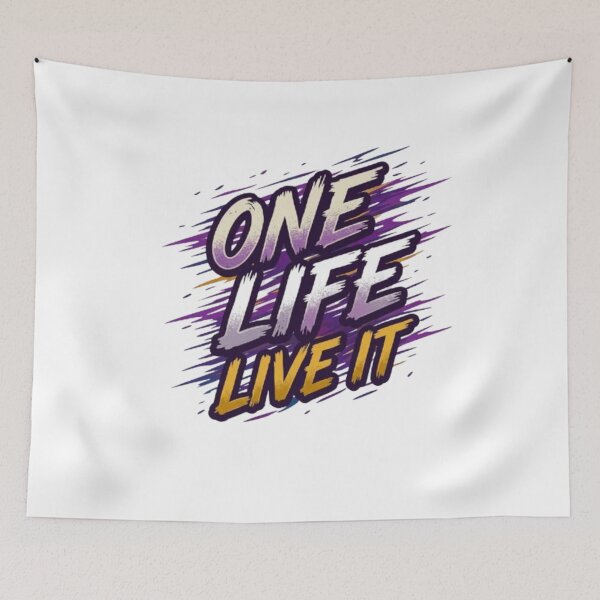 Item preview, One Life Live It typography design designed and sold by Ahmedsyde.