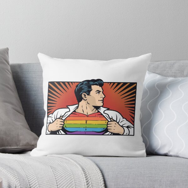 Item preview, Retro Comic Superhero Rainbow Pride Suit designed and sold by Anne97s.