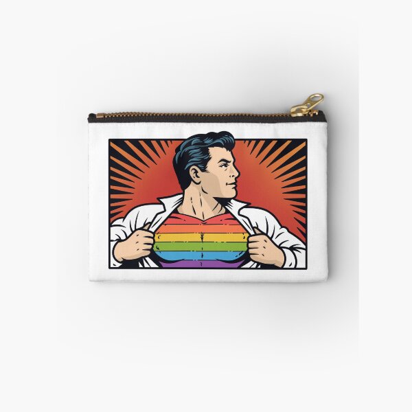Item preview, Retro Comic Superhero Rainbow Pride Suit designed and sold by Anne97s.