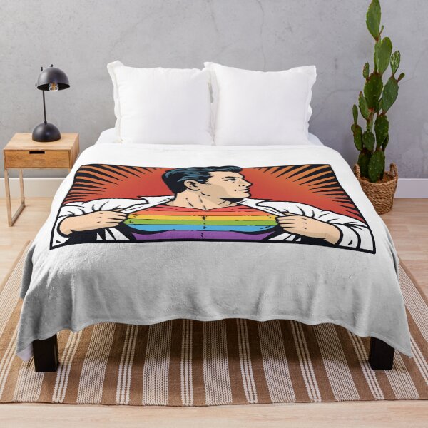Item preview, Retro Comic Superhero Rainbow Pride Suit designed and sold by Anne97s.