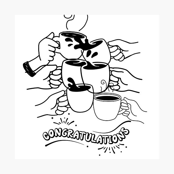 Item preview, Congratulations coffee designed and sold by Lorens Designs.