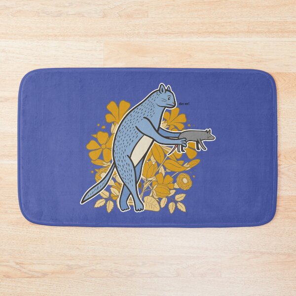 Item preview, Cute Medieval Cat with a rat illustration designed and sold by MariOyama.