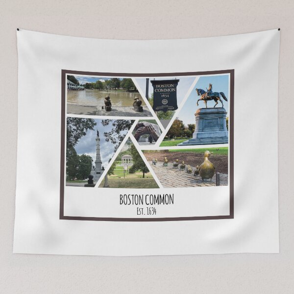 Item preview, Boston Common in Boston Mass. image collage designed and sold by SmyrnaBuffalo.