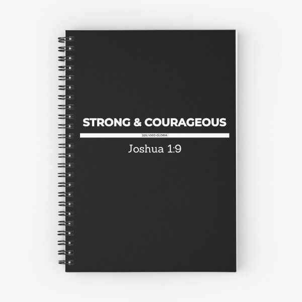Item preview, Strong and Courageous Joshua 1:9 Bible Verse Christian Design designed and sold by Ken Chung.