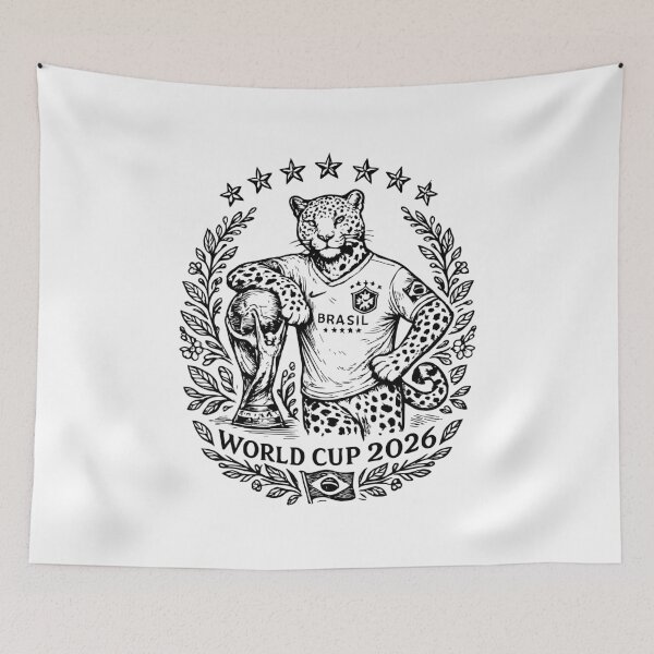 Item preview, Brasil World Cup 2026 Leopard designed and sold by Carocas20.