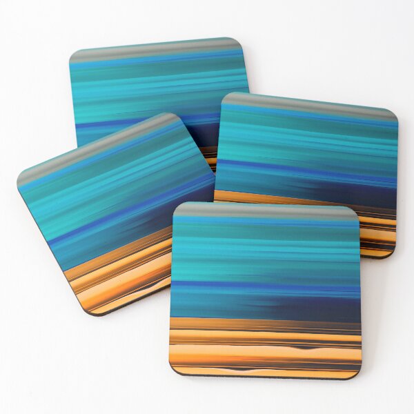 Item preview, Blue Ocean And Golden Sand Beach Modern Abstract designed and sold by DEC02.