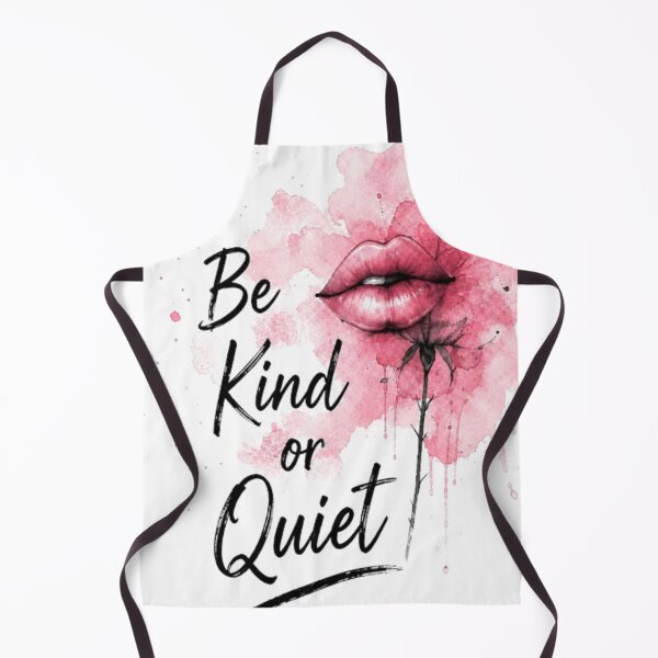 Item preview, Watercolor pink lips with "Be Kind or Quiet" quote designed and sold by Ahmedsyde.