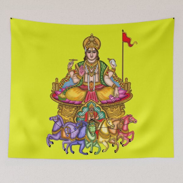 Item preview, Lord Surya Artwork | Divine Hindu Sun God Digital Illustration designed and sold by Harshit_Digital_Arts.