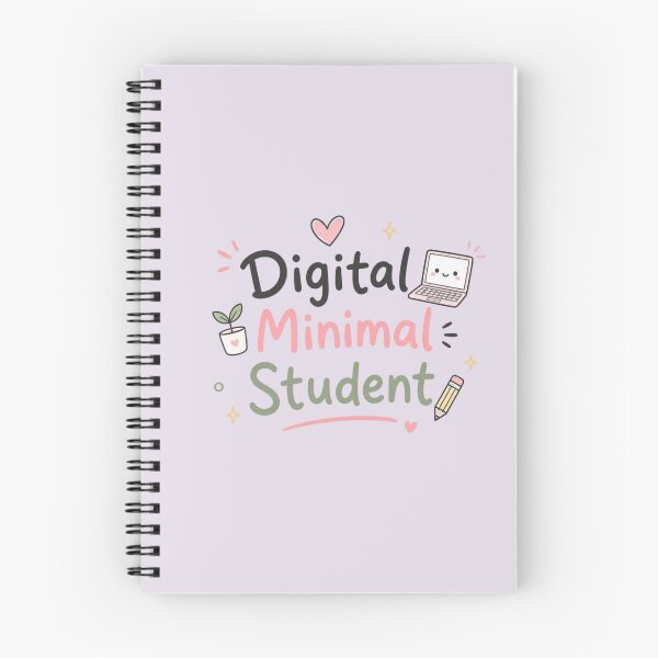 Item preview, Digital Minimal Student Cute Study Aesthetic Kawaii Laptop Design designed and sold by Sanika arts .