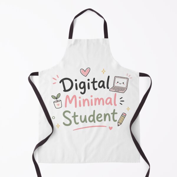 Item preview, Digital Minimal Student Cute Study Aesthetic Kawaii Laptop Design designed and sold by Sanika arts .