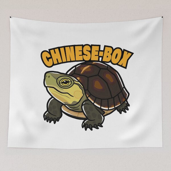 Item preview, Chinese Box Turtle Japanese Pop Art designed and sold by Rie-TortoTurtle.