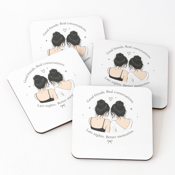 Item preview, Good Friends & Better Memories | Minimalist Friendship Quote Design designed and sold by MotivArtes.