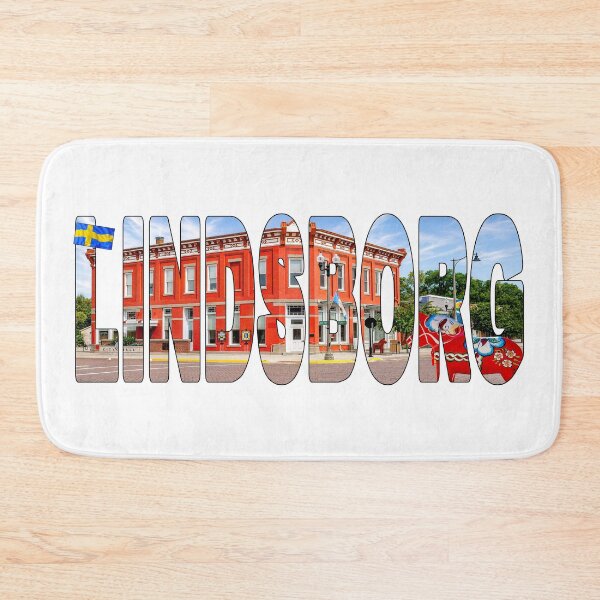 Item preview, LINDSBORG - Little Sweden in Kansas Red City Hall Building Dala Horses designed and sold by Adam Gormley.