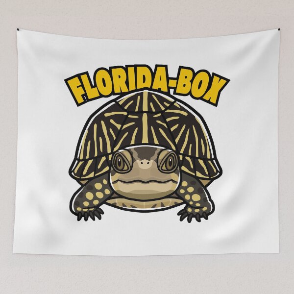 Item preview, Florida Box Turtle Japanese Pop Art designed and sold by Rie-TortoTurtle.