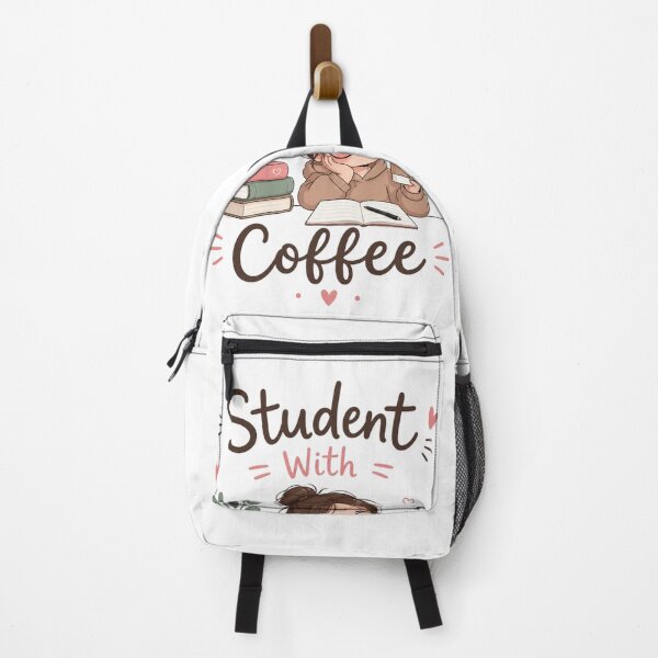 Item preview, Cute Student With Coffee Kawaii Study Aesthetic Sticker | Cozy College Life Design designed and sold by Sanika arts .