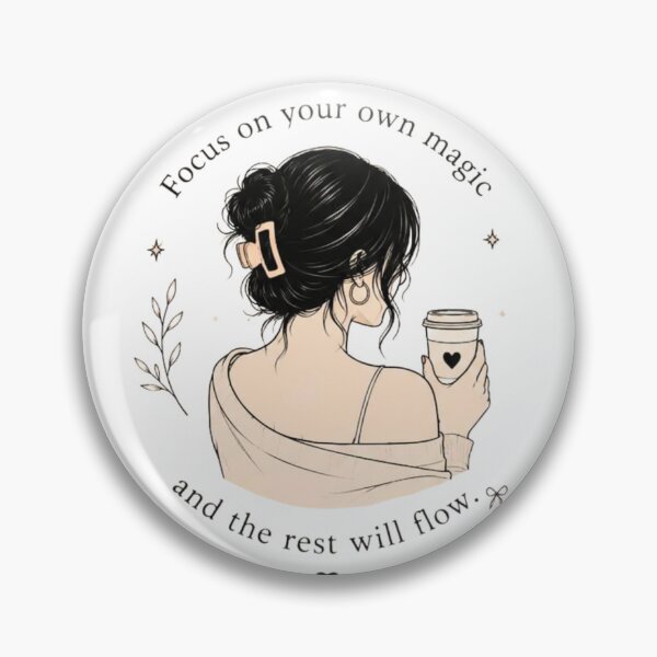 Item preview, Focus on Your Own Magic | Minimalist Motivational Design designed and sold by MotivArtes.