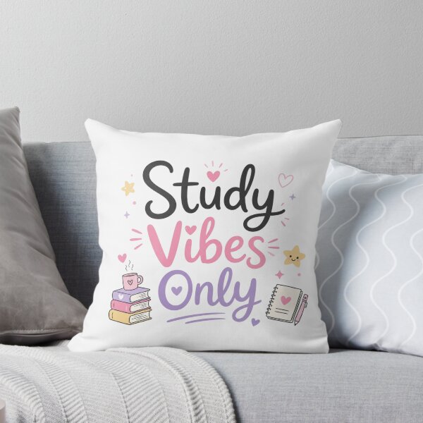 Item preview, Study Vibes Only Cute Kawaii Student Aesthetic Design designed and sold by Sanika arts .