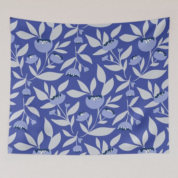Item preview, Periwinkle blue peony flower designed and sold by Jennifer Ladd.