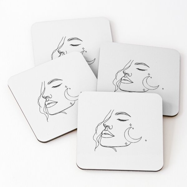 Item preview, Celestial Woman Minimalist Line Art designed and sold by MadeByMira.