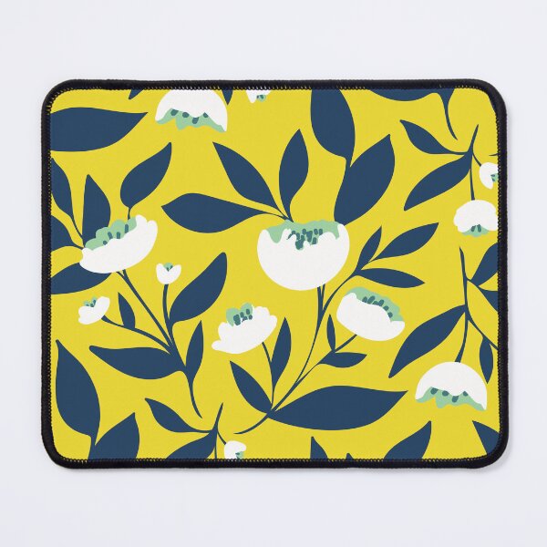 Item preview, Bright retro peony flowers designed and sold by Jennifer Ladd.